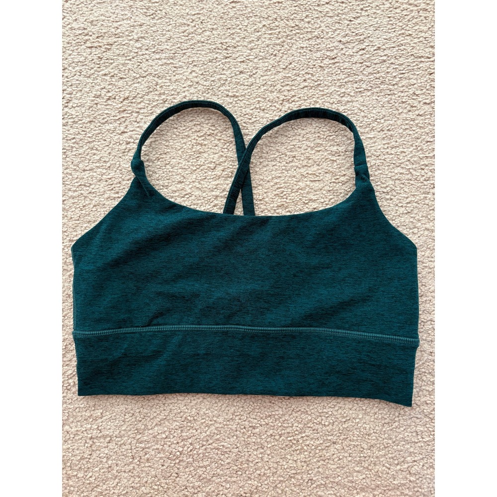 Vuori Long Line Elevation Strappy Sports Bra Women S Teal Green Yoga VW1008